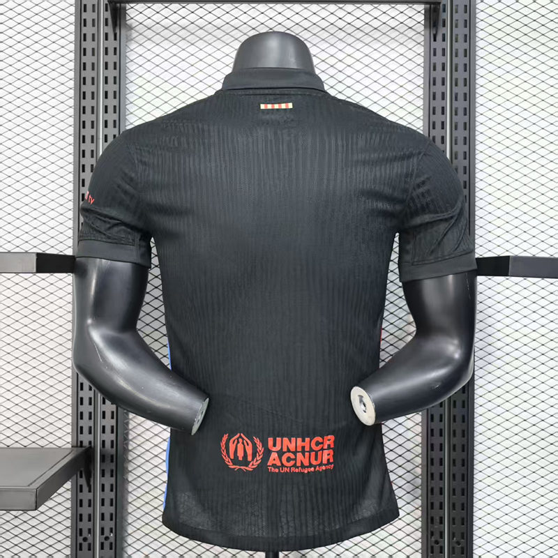 Player Version 2025-2026 Barcelona Away Black Thailand Soccer Jersey AAA-888