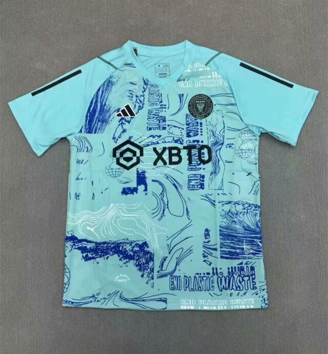 2024-2025 Inter Miami CF Blue Thailand Training Soccer Jersey AAA-2483