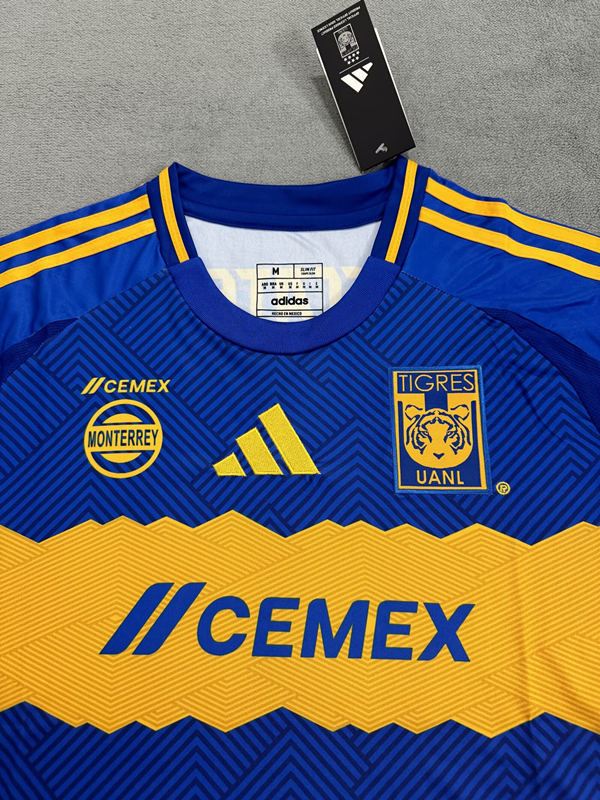 (S-4XL) 2024-2025 Tigres UANL Away Blue Thailand Soccer Jersey AAA-4506
