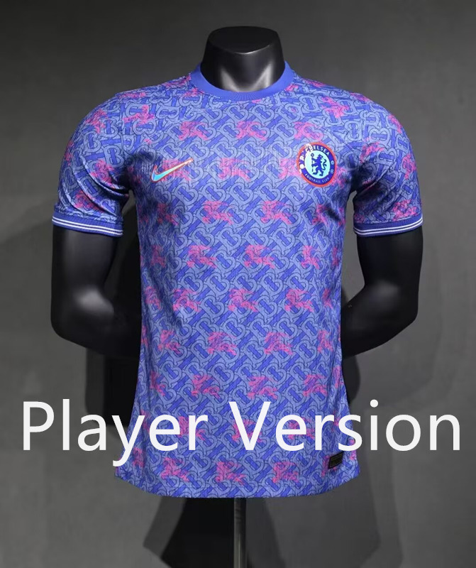 (S-3XL) Player Version 2024-25 Joint Version Chelsea Blue&Pink Thailand Soccer Jersey AAA-518