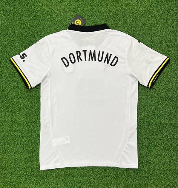 (S-4XL) 2024-2025 Borussia Dortmund 2nd Away White Thailand Soccer Jersey AAA-403