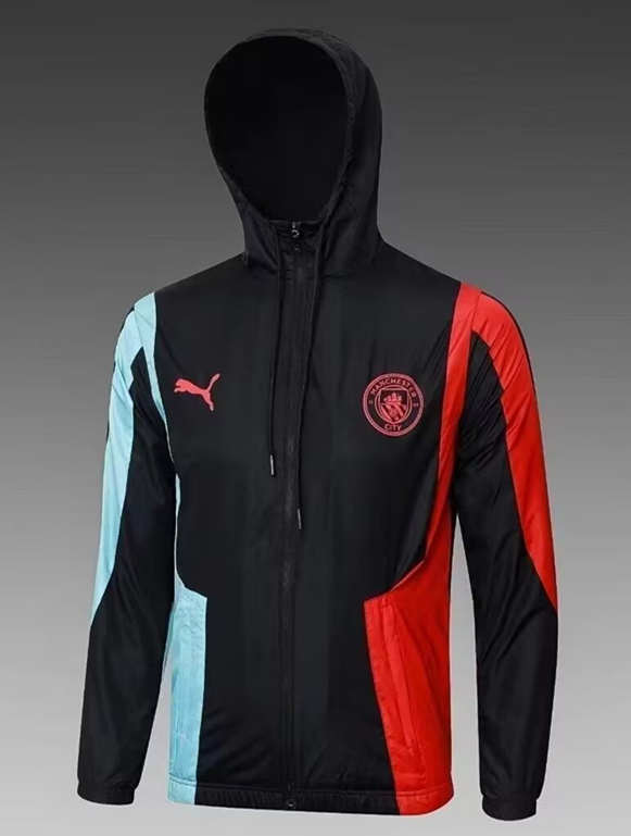 2024-2025 Manchester City Black Trench Coats-8368