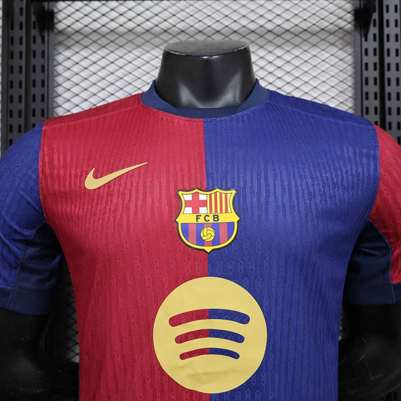 Player Version 2024-25 Barcelona Home Red&Blue Thailand Soccer Jersey AAA-888