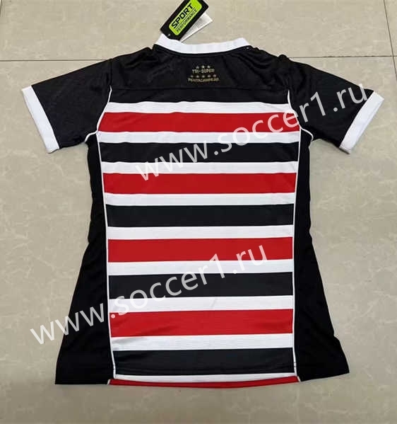 2023-2024 Santa Cruz FC Home Red&White&Black Women Thailand Soccer Jersey AAA-0009