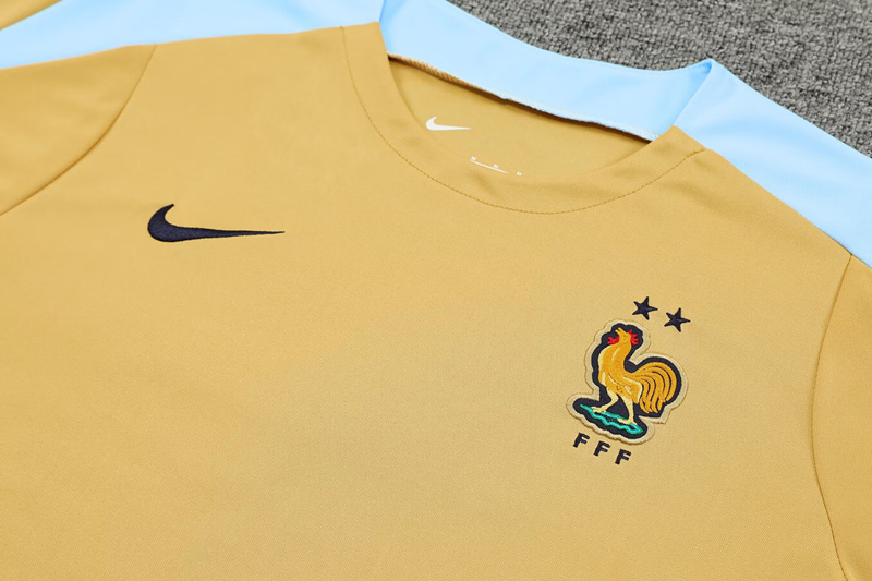 2024-2025 France Yellow Thailand Soccer Uniform-418