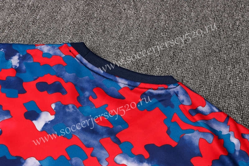 2021-2022 Bayern München Red&Blue Thailand Soccer Tracksuit-815