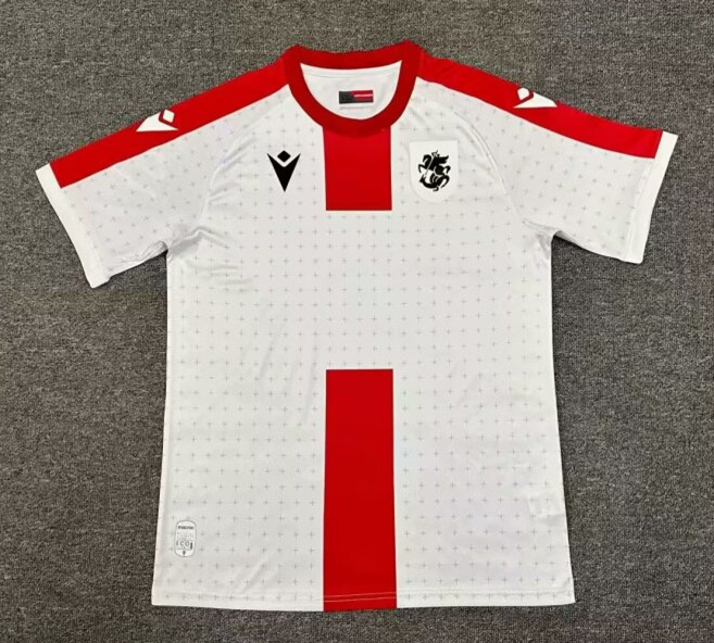 2024-2025 Georgia Home White Thailand Soccer Jersey AAA-9858