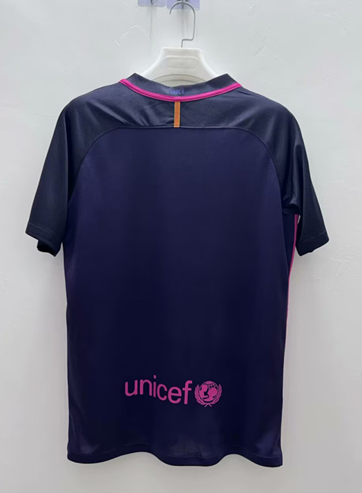 (S-3XL) Retro Version 2016-2017 Barcelona Away Purple Thailand Soccer Jersey AAA-7872