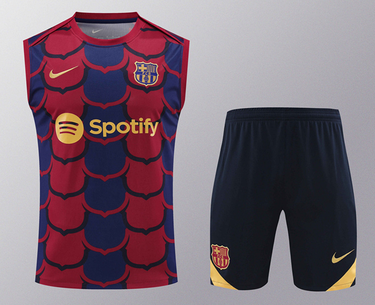 2024-25 Barcelona Red&Blue Thailand Soccer Vest Uniform-418