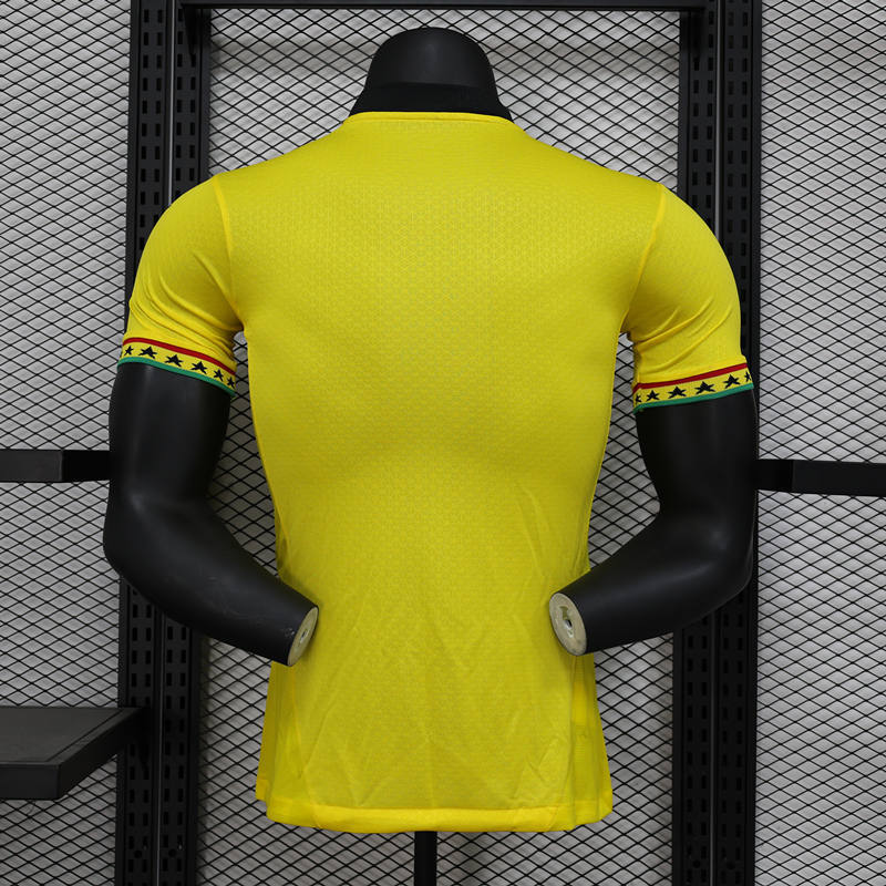 Player Version 2024-2025 Ghana Yellow Thailand Soccer Jersey AAA-888