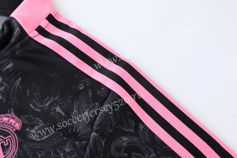 2021-2022 Real Madrid Black Ribbon Thailand Soccer Jacket Uniform-LH