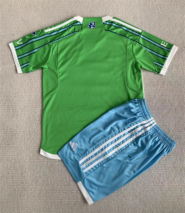 2024-2025 Seattle Sounders Home Green Kids/Youth Soccer Uniform-AY