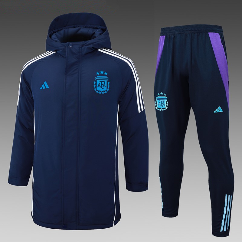 2024-2025 Argentina Royal Blue Cotton Coat Uniform With Hat-815