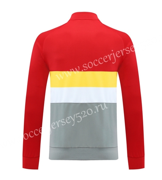 2021-2022 Liverpool Red&Gray Thailand Soccer Jacket Uniform With Hat-LH