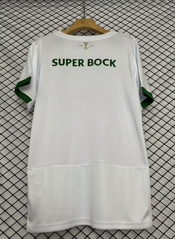 2024-2025 Commemorative Version Sporting Clube de Portugal White Thailand Soccer Jersey AAA-6032