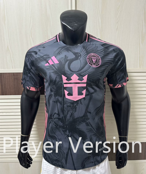Player Version 2025-2026 Inter Miami CF Black Thailand Soccer Jersey AAA-9812