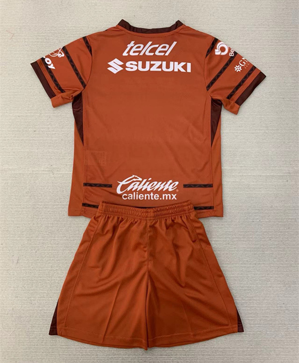 2024-2025 Pumas UNAM Goalkeeper Orange Kids/Youth Soccer Uniform-AY