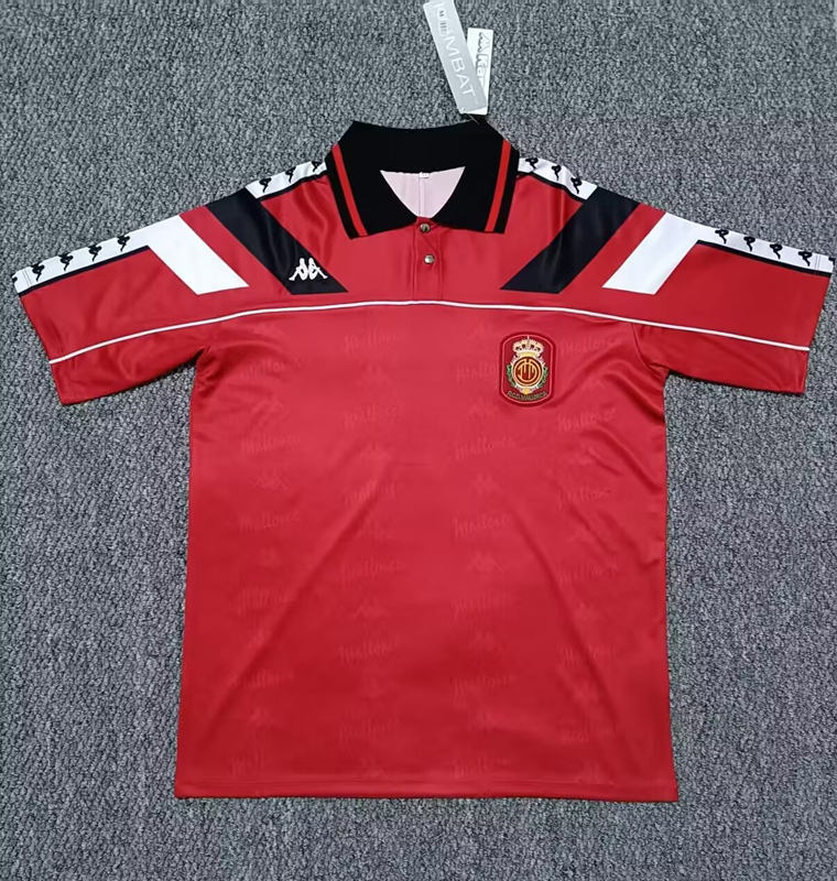 Retro version 1994-1995 RCD Mallorca Home Red Thailand Soccer Jersey AAA-0141