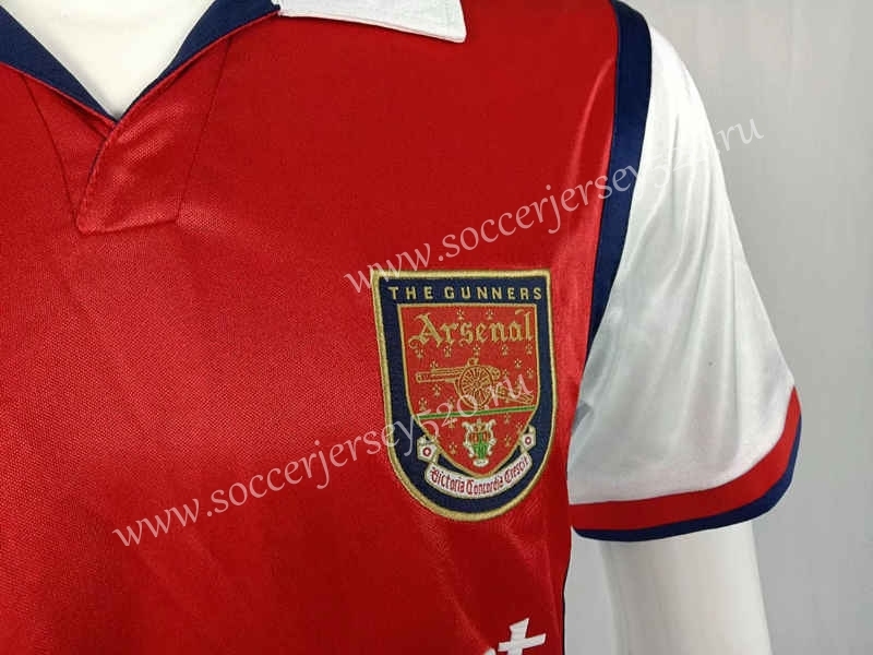 Retro Version 99-00 Arsenal Home Red Thailand Soccer Jersey AAA-503