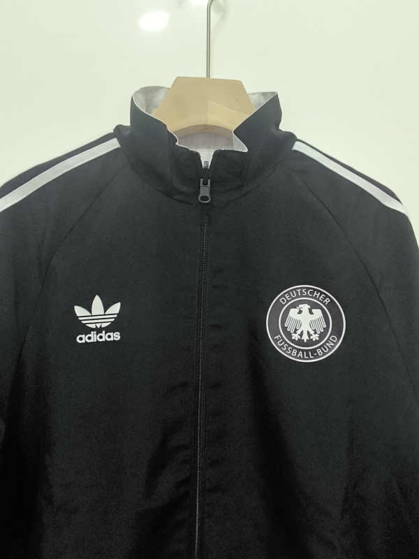 Retro Version 1990 Germany Black&White Double-Sided Wear Thailand Trench Coats-0255