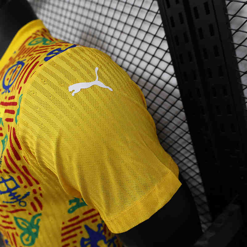 Player Version 2025-2026 Ghana Yellow Thailand Training Soccer Jersey AAA-888
