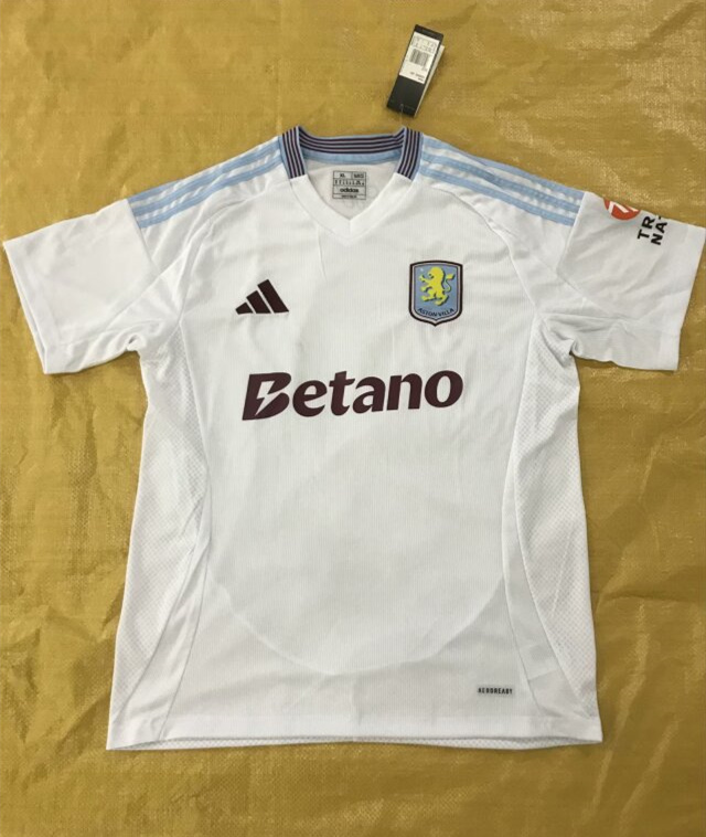 (S-4XL) 2024-2025 Aston Villa Away White Thailand Soccer Jersey AAA-7070