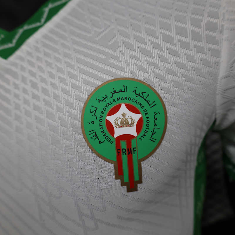Player Version 2025-2026 Morocco Away White Thailand Soccer Jersey AAA-888
