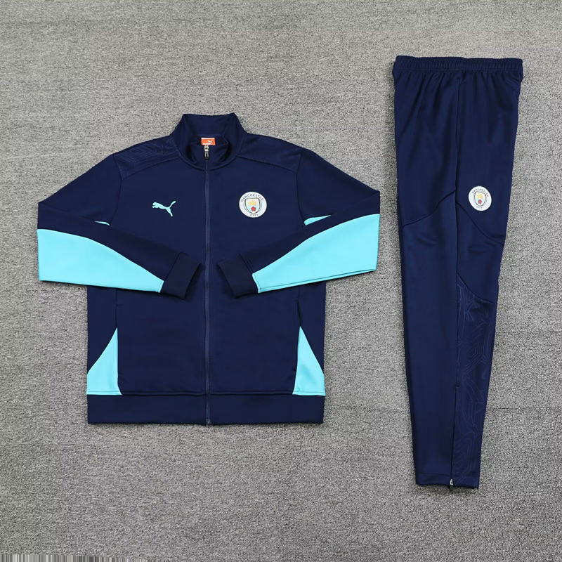 2024-2025 Manchester City Royal Blue Thailand Soccer Jacket Uniform-4627