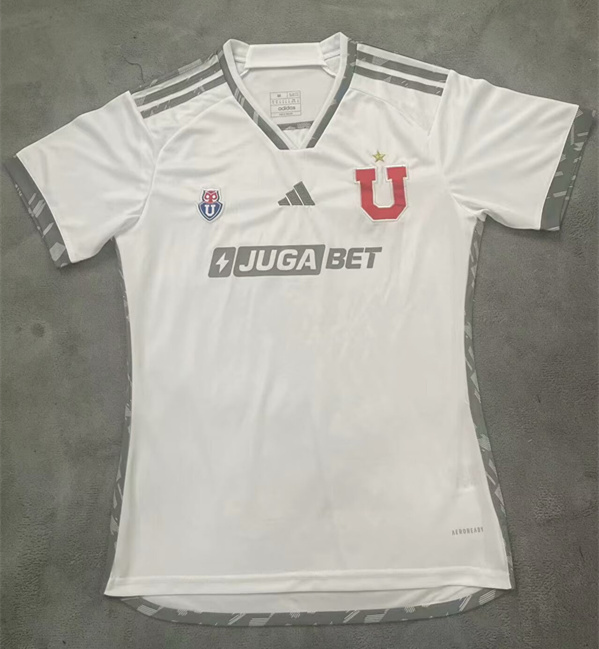 2024-2025 Universidad de Chile Away White Women Thailand Soccer Jersey AAA-5177