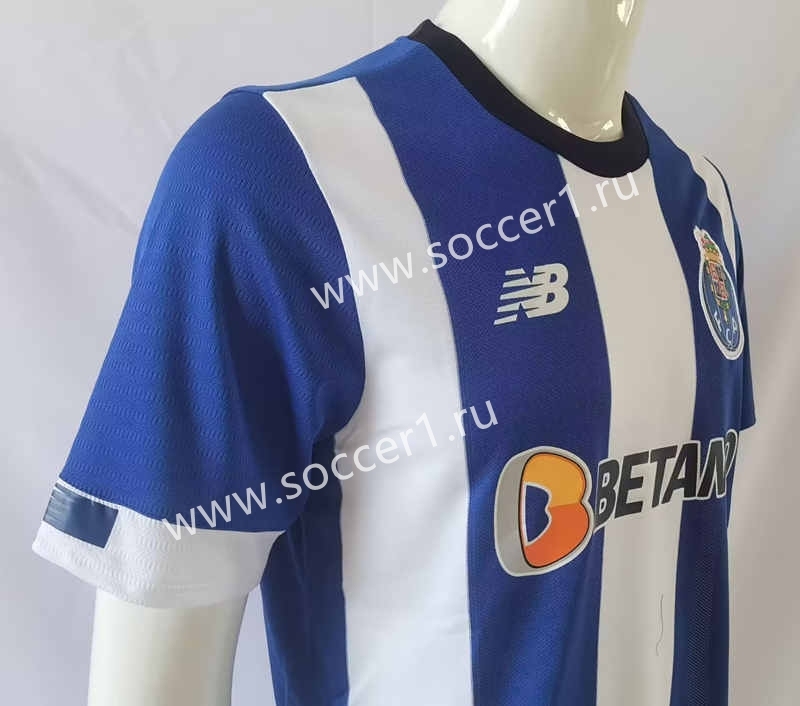 2023-2024 Correct Version Porto Home Blue&White Thailand Soccer Jersey AAA-503