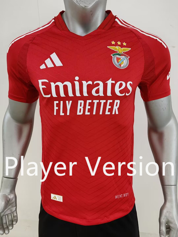 Player Version 2024-2025 Benfica Home Red Thailand Soccer Jersey AAA-7959