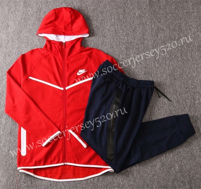 2020-2021 Nike Red Thailand Soccer Jacket Uniform With Hat-815