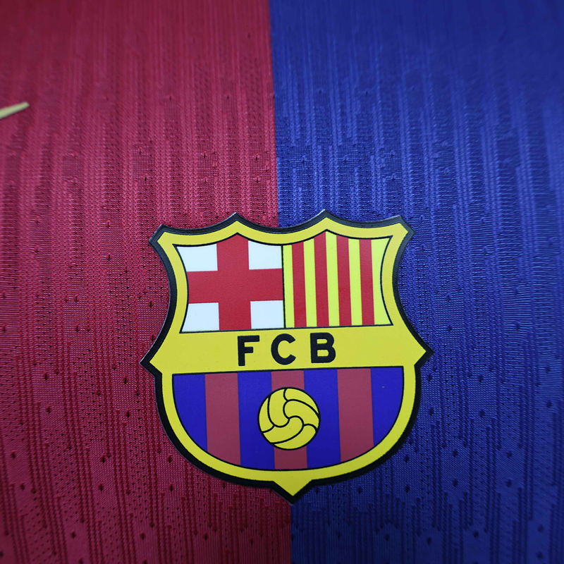 Player Version 2024-25 Barcelona Home Red&Blue Thailand Soccer Jersey AAA-888