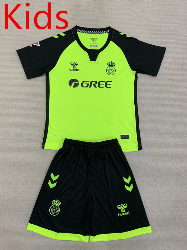 2024-2025 Real Betis Away Fluorescent Green Kid/Youth Soccer Unifrom-AY