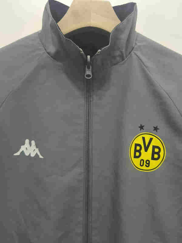 2024-2025 Retro Version Borussia Dortmund Black&Gray Double-Sided Wear Thailand Trench Coats-0255