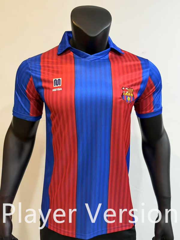 Player Retro Version 1989-92 Barcelona Home Blue&Red Thailand Soccer Jersey AAA-1959