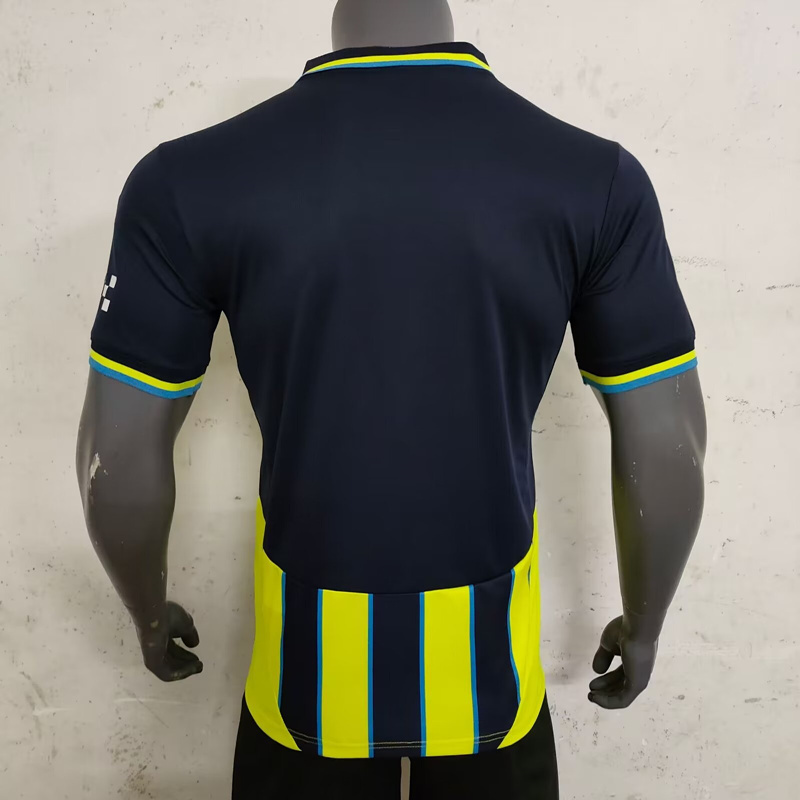 2024-25 Manchester City Away Blue&Yellow Thailand Soccer Jersey AAA-416