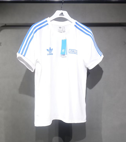 Retro Version Italy White Cotton T-shirt-518