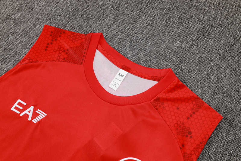 2024-2025 Napoli Red Thailand Soccer Vest Tracksuit-815