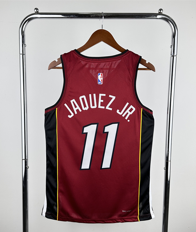 Jordan Limited Version Miami Heat Dark Red #11 NBA Jersey-311