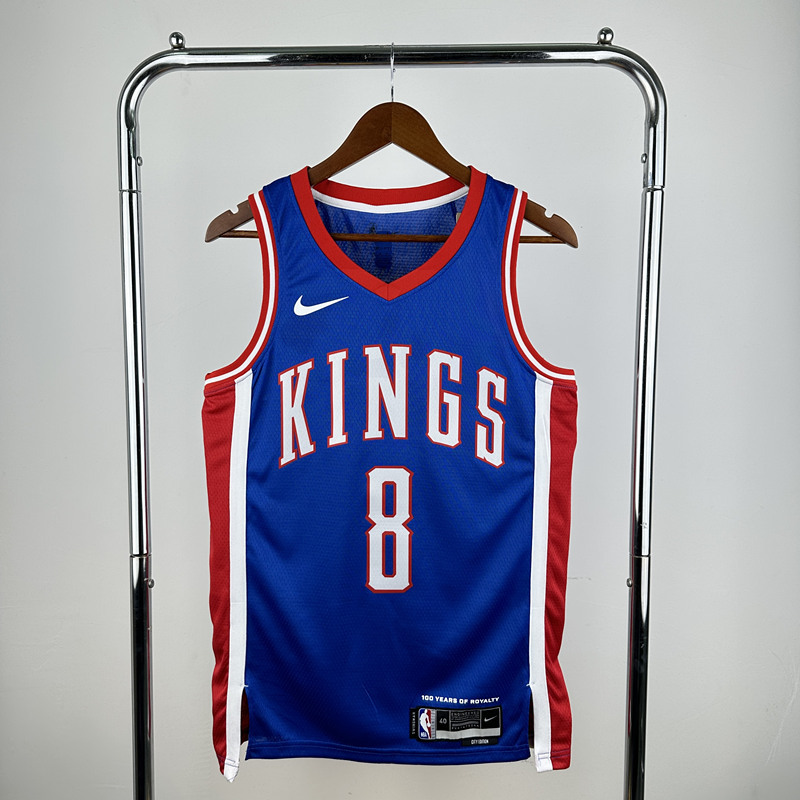 2025 city version Sacramento Kings Blue #8 NBA Jersey-311