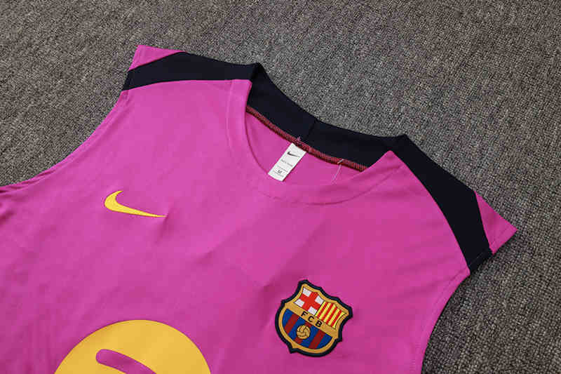 2025-26 Barcelona Purple Thailand vest Soccer Tracksuit-815