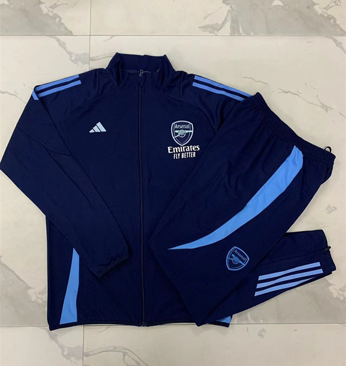 2024-2025 Arsenal Royal Blue Thailand Soccer Jacket Uniform-815