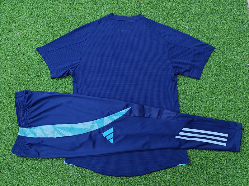 Player Version 2024-2025 Arsenal Up-cyan Short-Sleeve Thailand Soccer Tracksuit-9926
