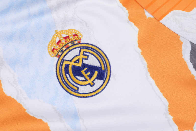 (S-3XL) 2024-2025 Real Madrid Yellow&Blue&Gray Thailand Soccer Tracksuit-GDP