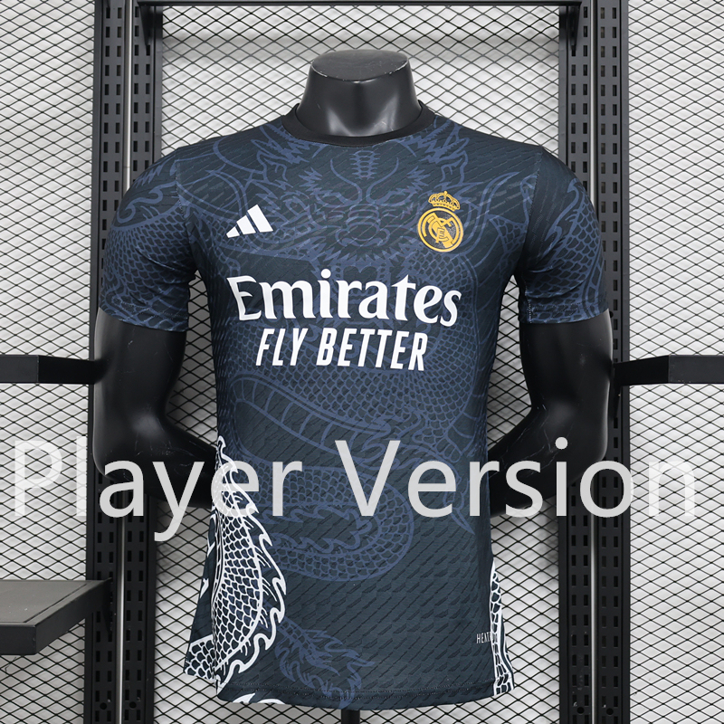 Player Version 2024-2025 Special Version Real Madrid Black Thailand Soccer Jersey AAA-888