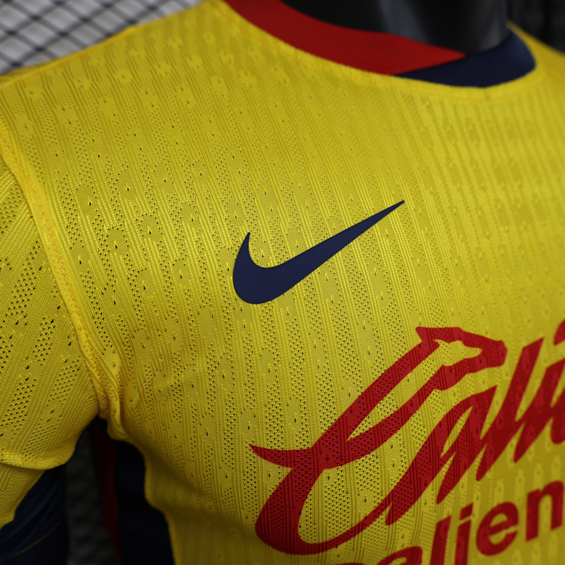 Player Version 2024-2025 Club America Yellow Thailand Soccer Jersey AAA-888