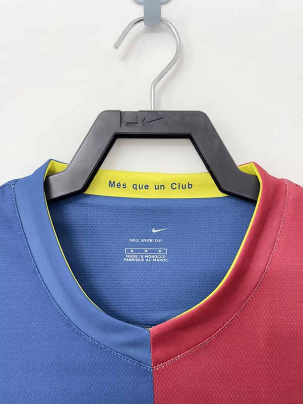 Retro Version 2006-2007 Barcelona Home Red&Blue Thailand Soccer Jersey AAA-811