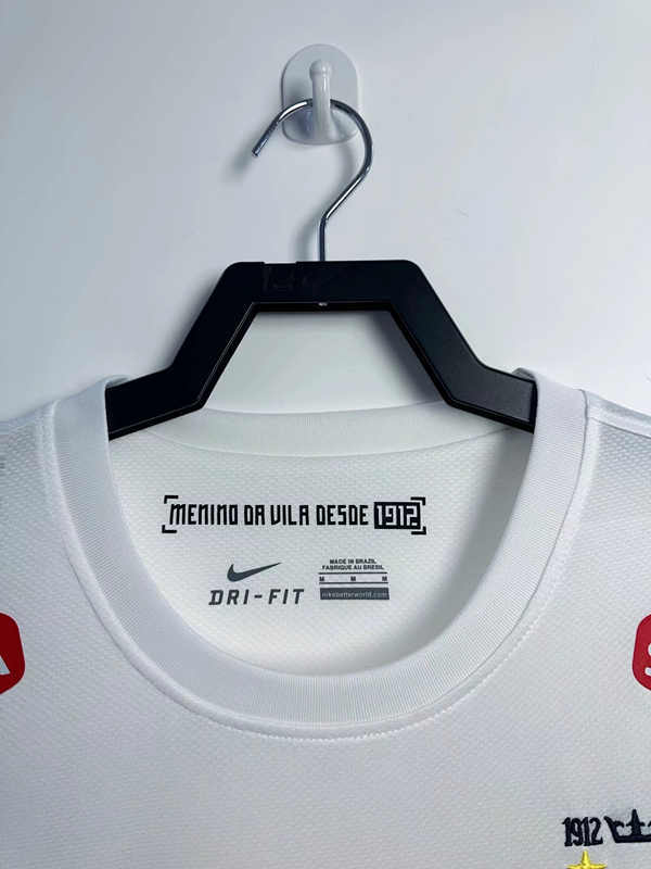 With Shoulder Patch Retro Version 12-13 Santos FC Home White Thailand Soccer Jersey AAA-811