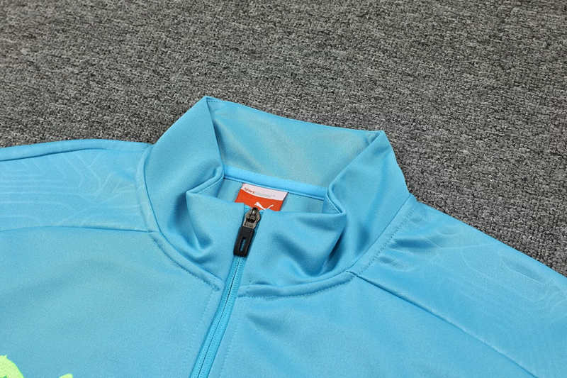 2024-2025 Manchester City Light Blue Thailand Soccer Jacket Uniform-4627